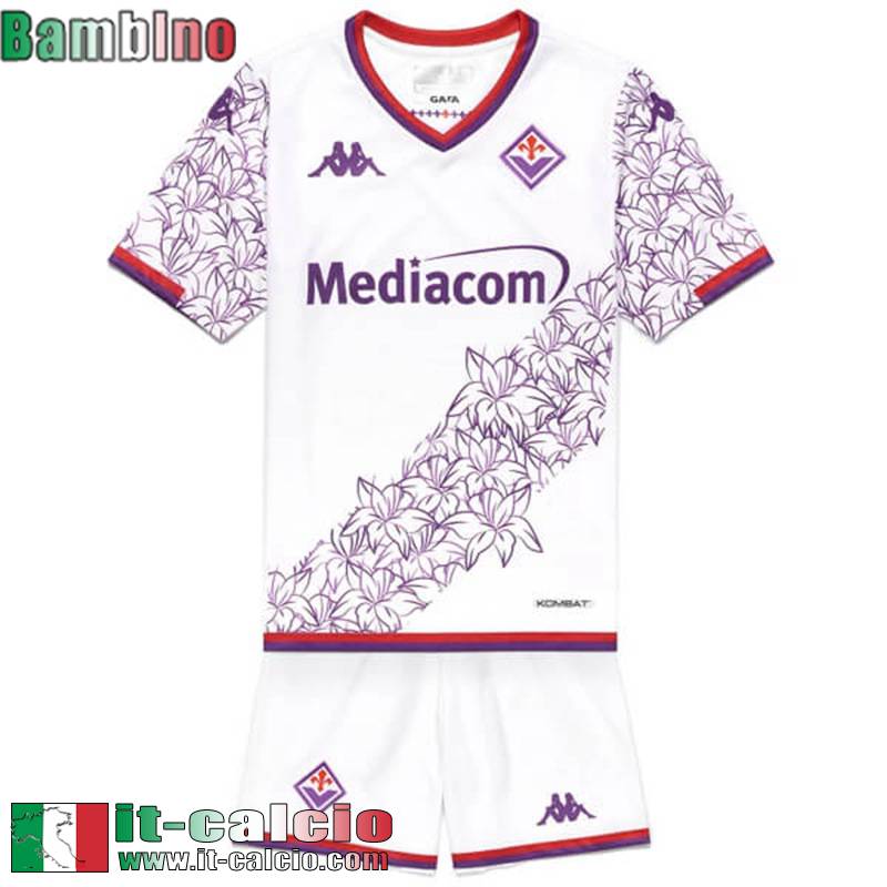 Fiorentina Maglia Calcio Seconda Bambini 2023 2024