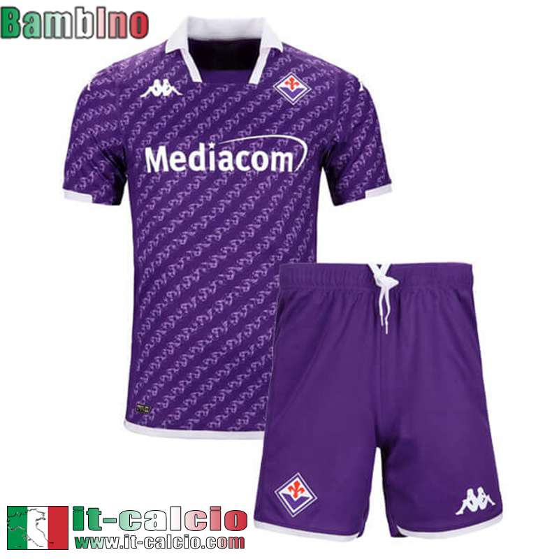 Fiorentina Maglia Calcio Prima Bambini 2023 2024