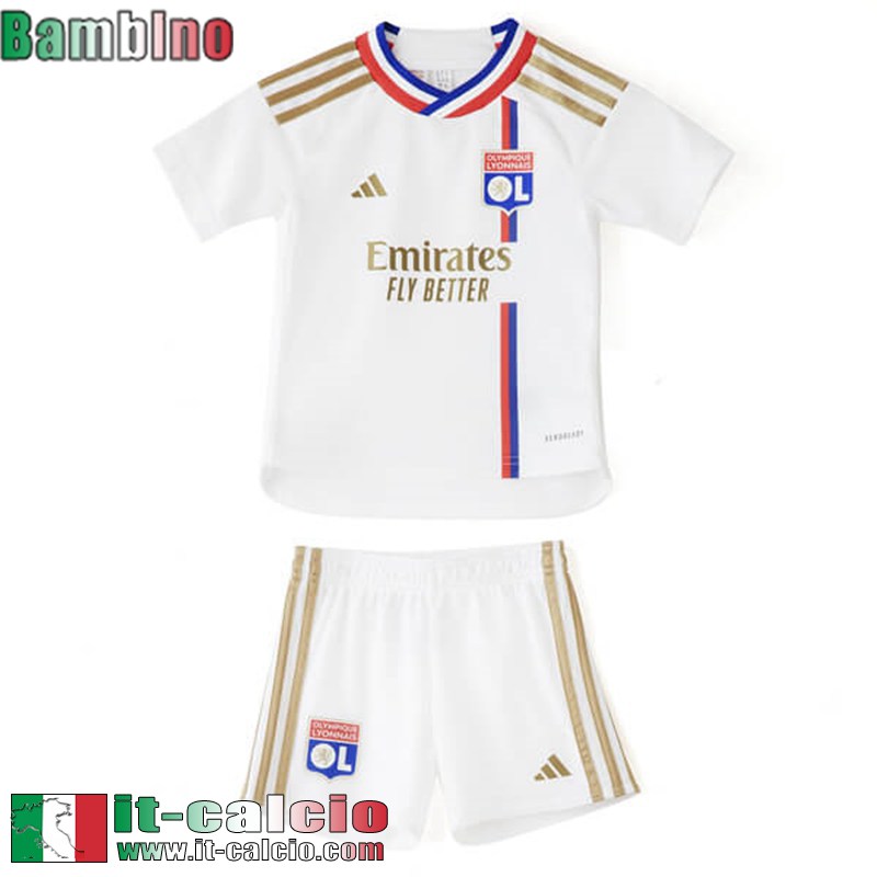 Lyon Maglia Calcio Prima Bambini 2023 2024