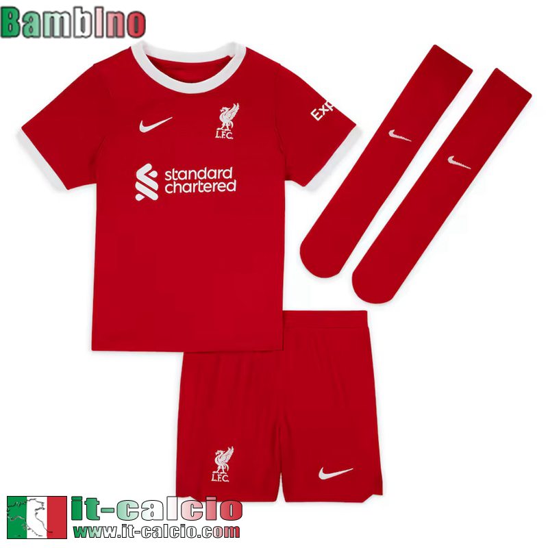 Liverpool Maglia Calcio Prima Bambini 2023 2024