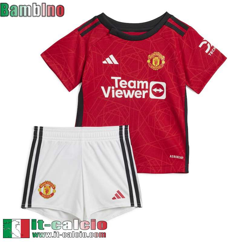 Manchester United Maglia Calcio Prima Bambini 2023 2024