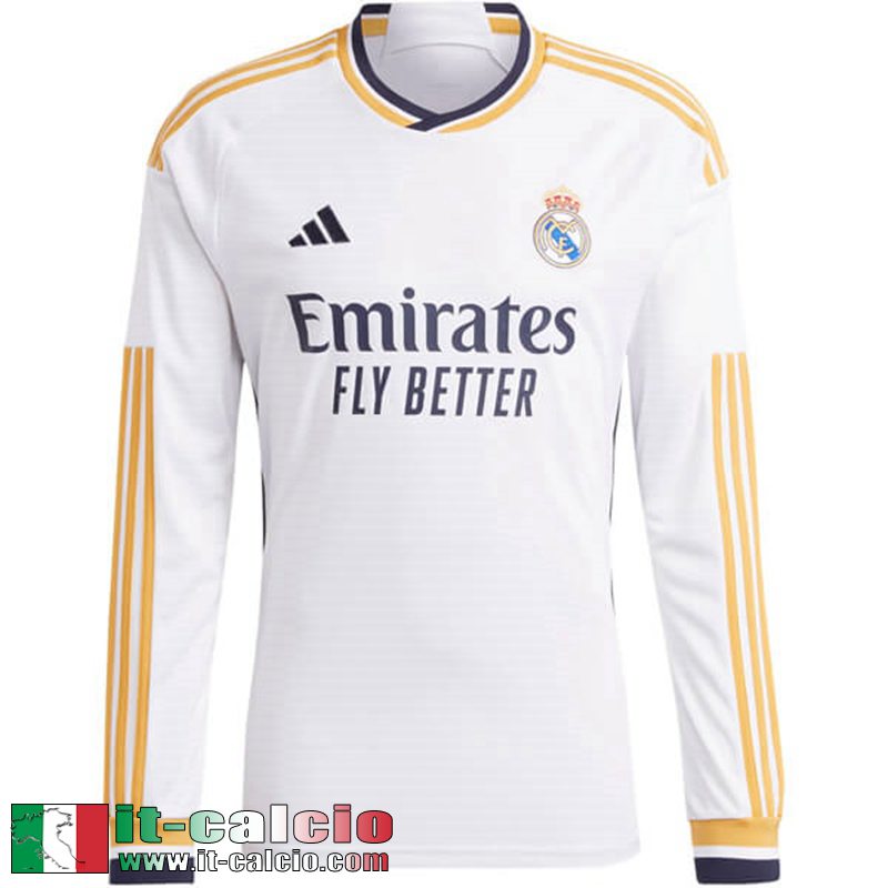 Real Madrid Maglia Calcio Prima Uomo Manga Larga 2023 2024