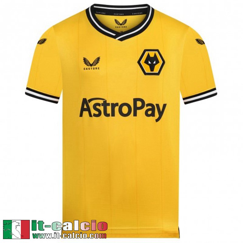 Wolverhampton Wanderers Maglia Calcio Prima Uomo 2023 2024