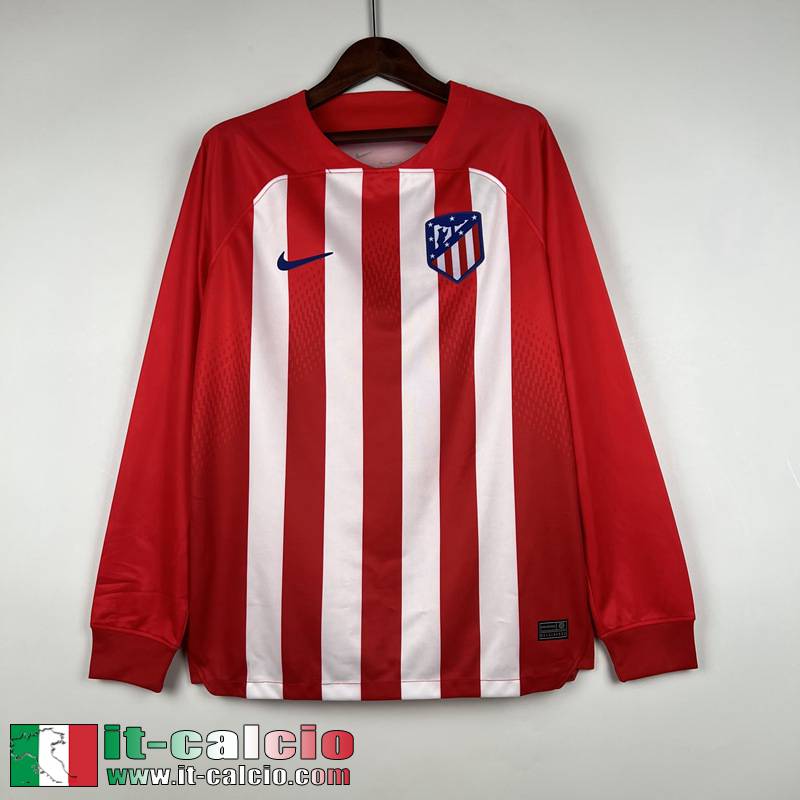 Atletico Madrid Maglia Calcio Prima Manga Larga Uomo 2023 2024