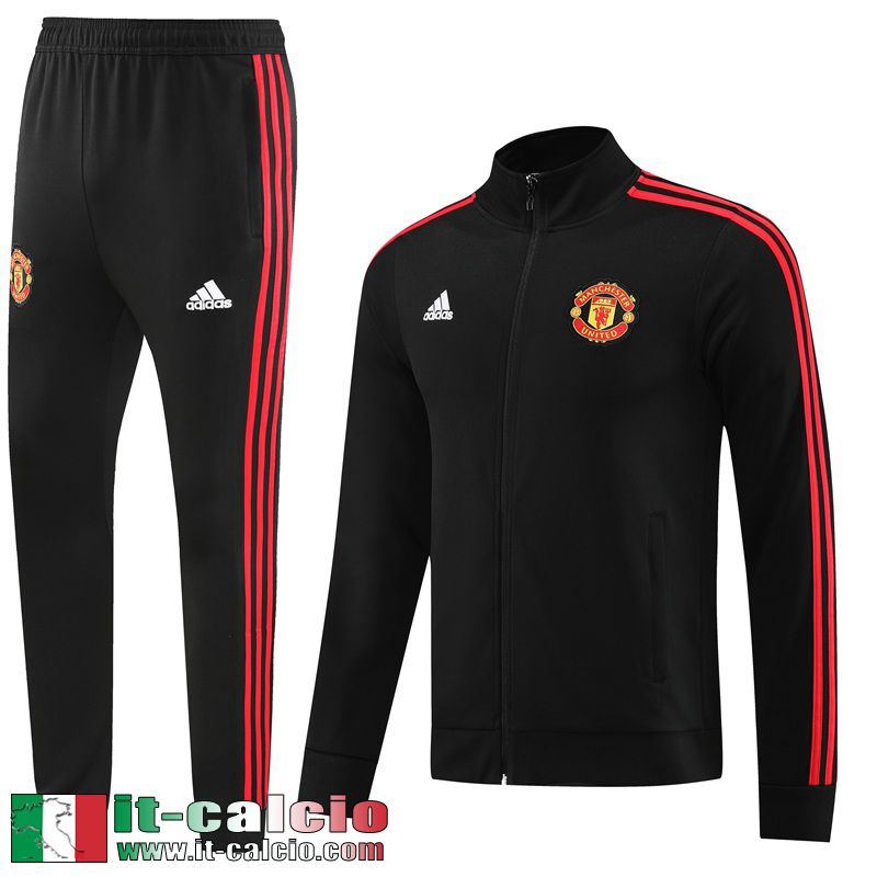 Manchester United Full-Zip Giacca nero Uomo 2023 2024 JK732