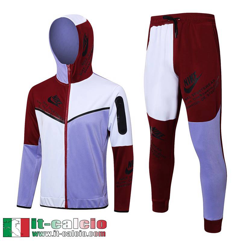 Sport Full-Zip Giacca Cappuccio Viola Uomo 2023 2024 JK763