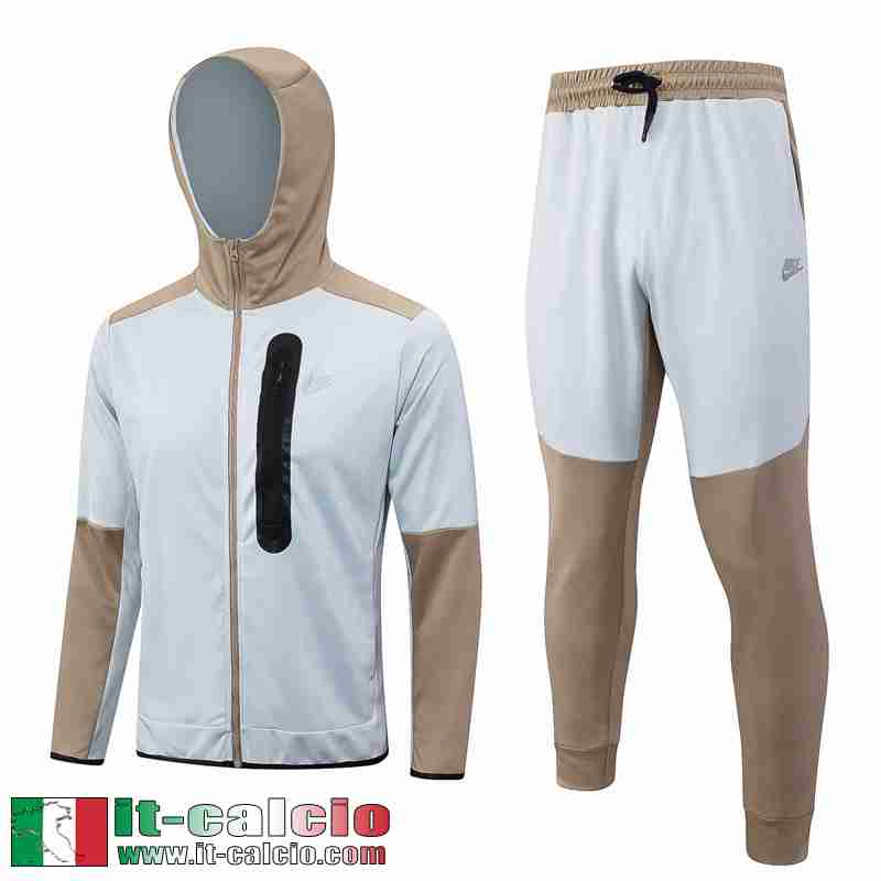 Sport Full-Zip Giacca Cappuccio Bianco Uomo 2023 2024 JK777