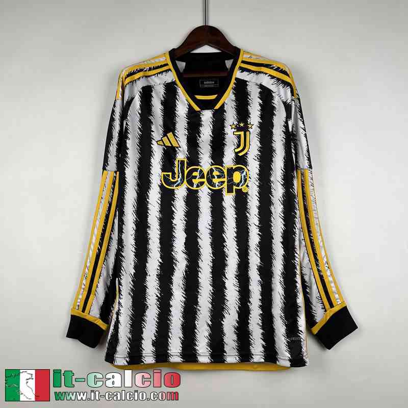 Juventus Maglia Calcio Prima Manga Larga Uomo 2023 2024