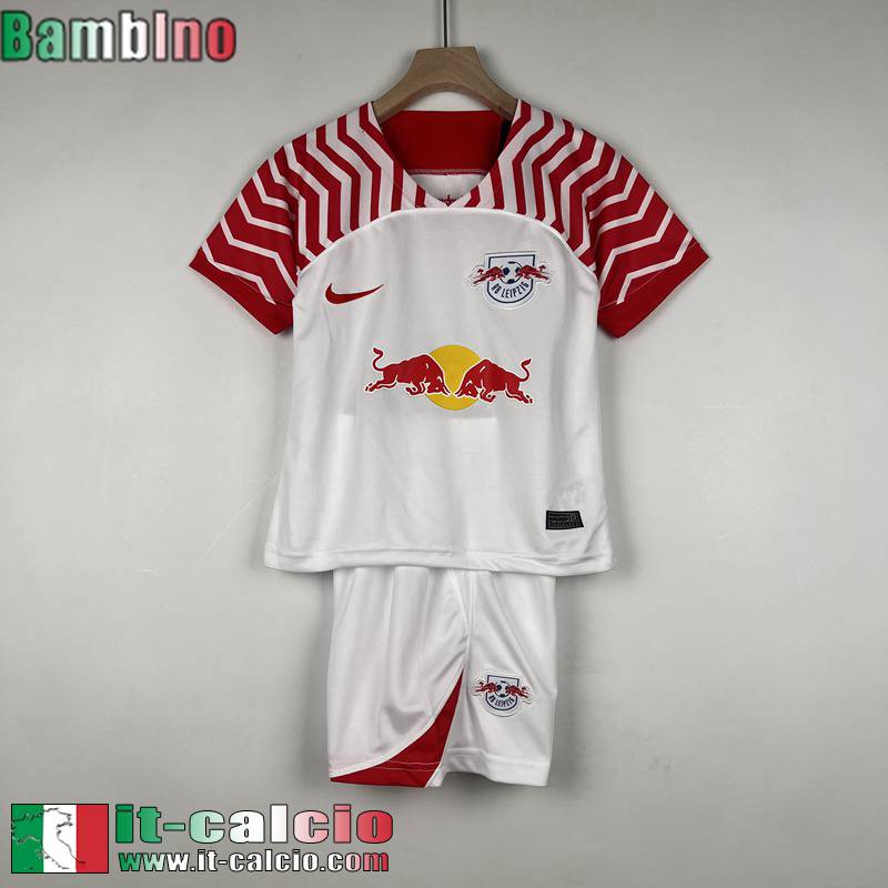 Leipzig Red Bull Maglia Calcio Prima Bambini 2023 2024 MK38