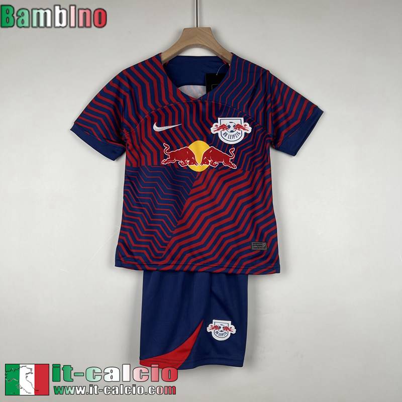 Leipzig Red Bull Maglia Calcio Seconda Bambini 2023 2024 MK39