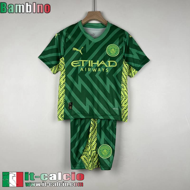 Manchester City Maglia Calcio Portiere Bambini 2023 2024 MK41