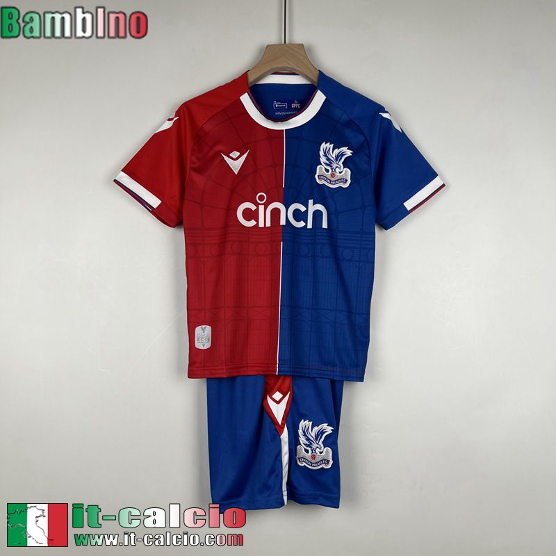 Crystal Palace Maglia Calcio Prima Bambini 2023 2024 MK45