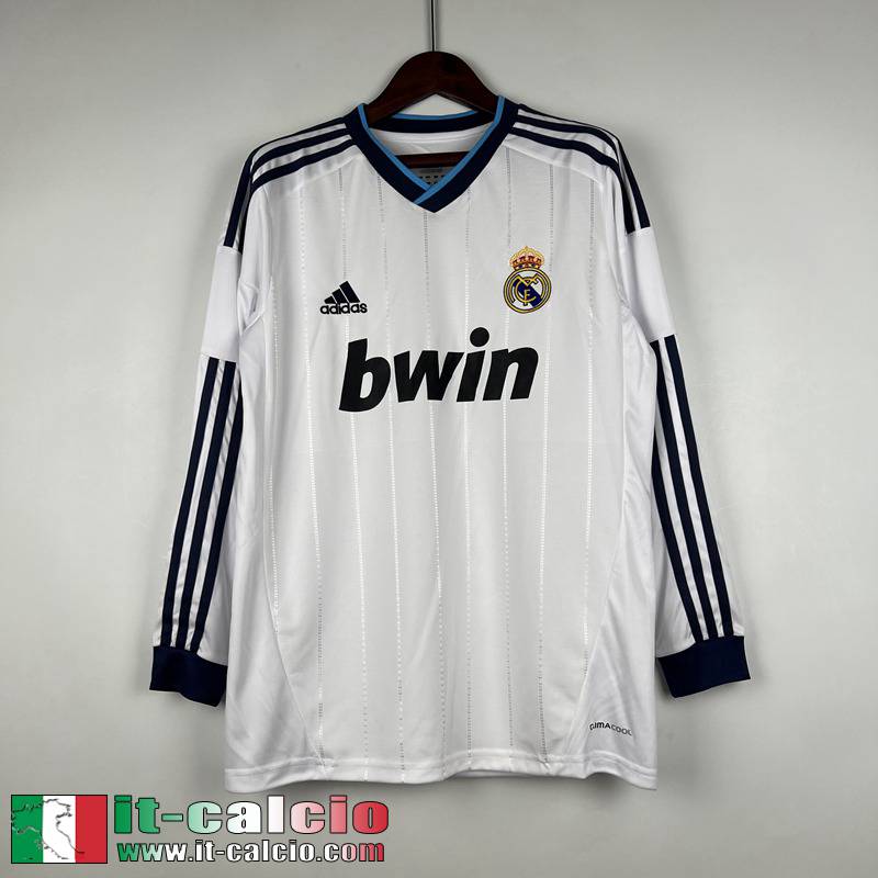 Real Madrid Retro Maglia Calcio Manga Larga Prima Uomo Manga Larga 12/13 FG295