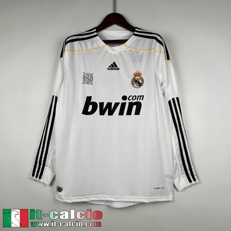 Real Madrid Retro Maglia Calcio Manga Larga Prima Uomo Manga Larga 09/10 FG298