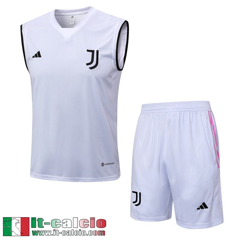 Juventus Tute Calcio Senza maniche Bianco Uomo 2023 2024 TG891