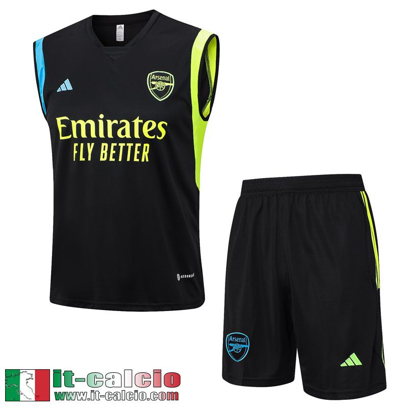 Arsenal Tute Calcio Senza maniche nero Uomo 2023 2024 TG892