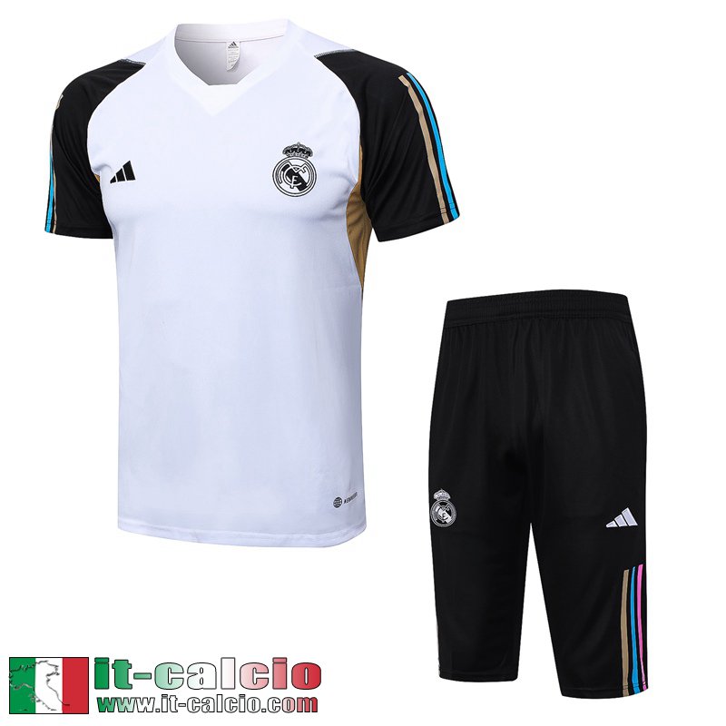 Real Madrid Tute Calcio T Shirt Bianco Uomo 2023 2024 TG893