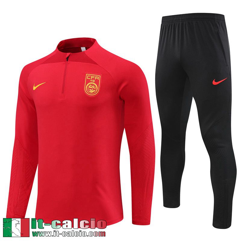 China Tute Calcio rosso Uomo 2023 2024 TG823