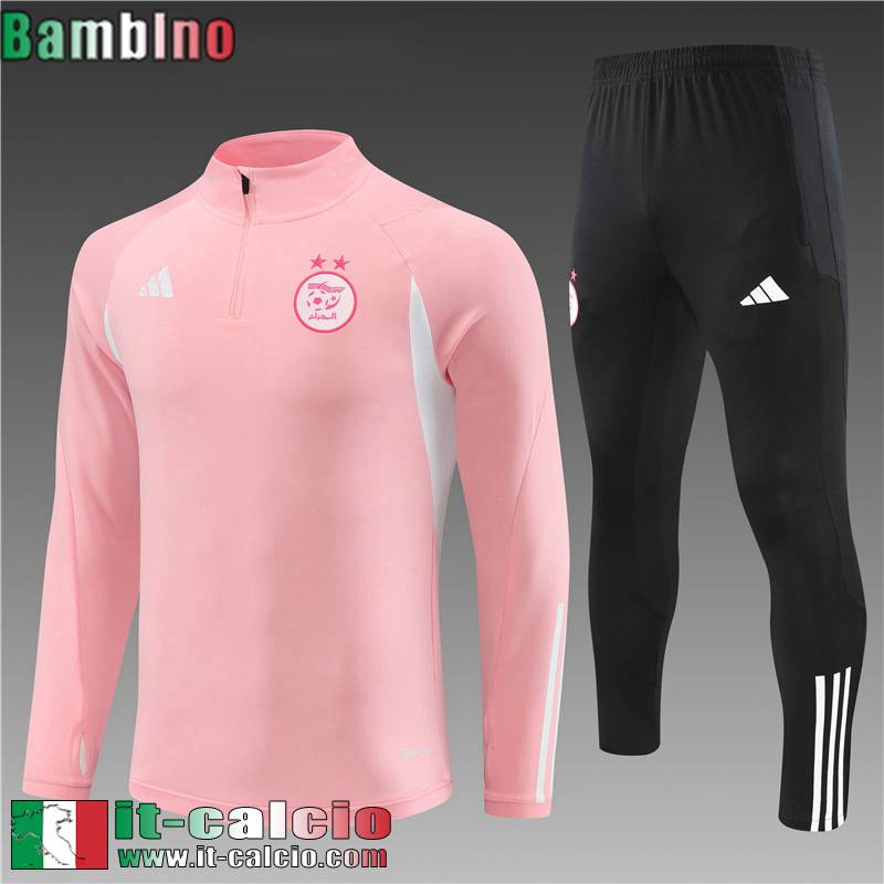 Algeria Tute Calcio + PANTALONI rosa Bambini 2023 2024 TK655