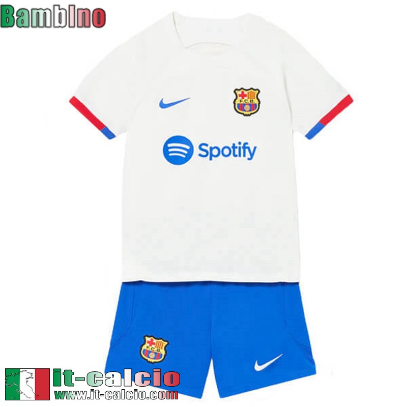 Barcellona Maglia Calcio Seconda Bambini 2023 2024