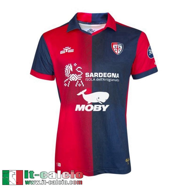 Cagliari Calcio Maglia Calcio Prima Uomo 2023 2024