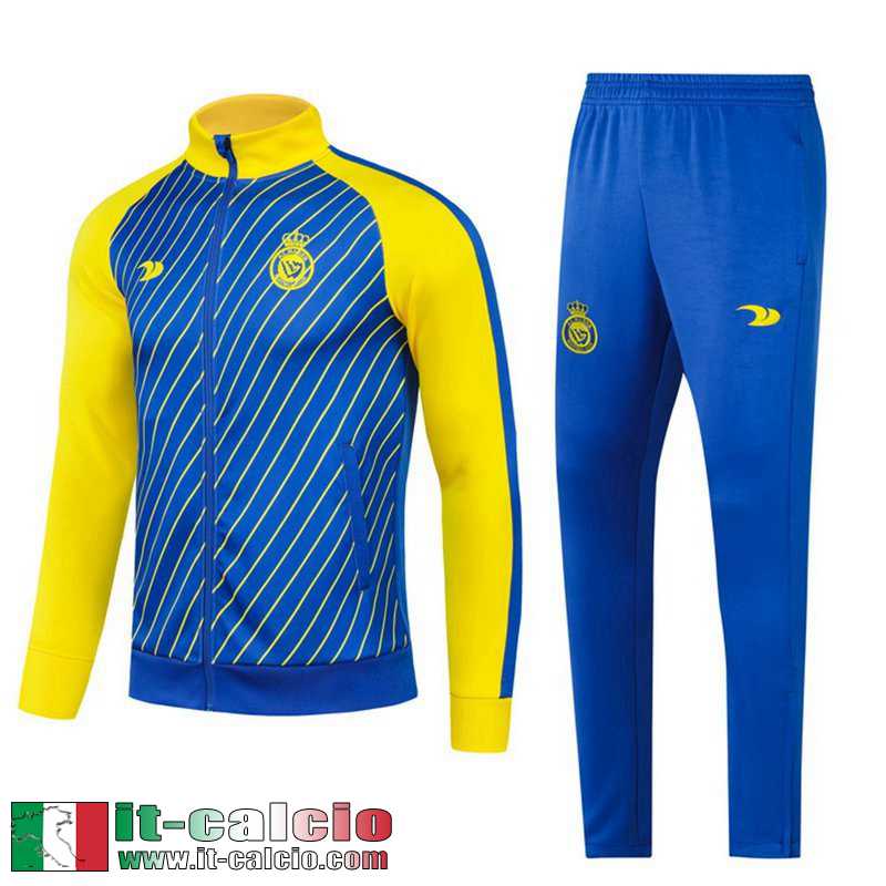 Al-Nassr Full-Zip Giacca blu Uomo 2023 2024 JK806