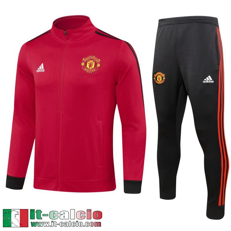 Manchester United Full-Zip Giacca rosso Uomo 2023 2024 JK815