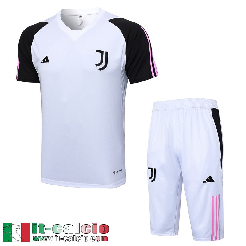 Juventus Tute Calcio T Shirt Bianco Uomo 2023 2024 TG946