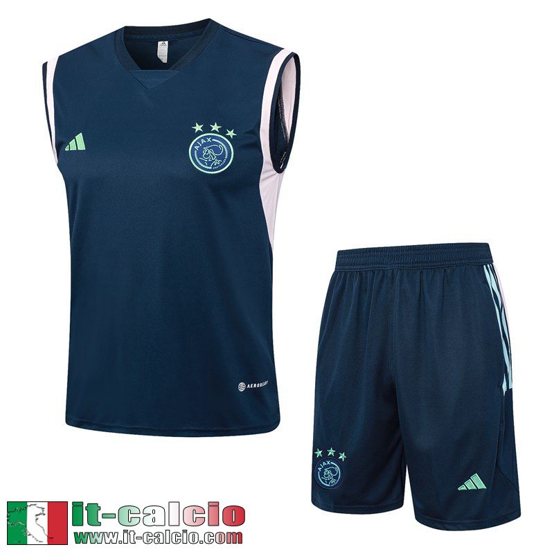 AFC Tute Calcio Senza maniche blu navy Uomo 2023 2024 TG954