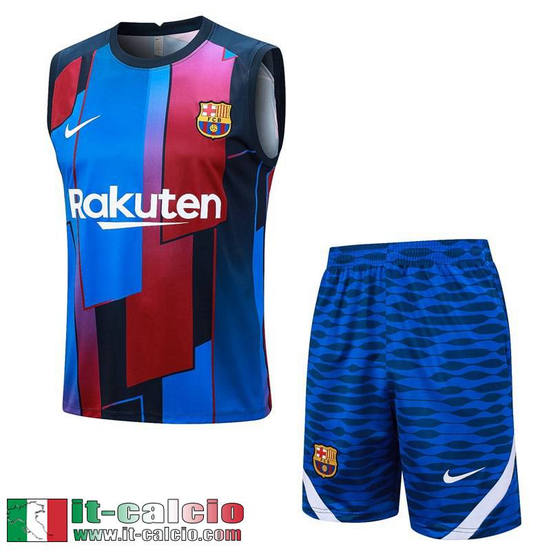 Barcellona Tute Calcio Senza maniche blu Uomo 2023 2024 TG965