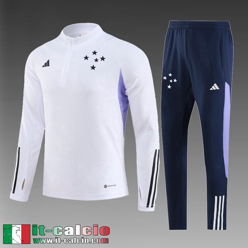 Cruzeiro Tute Calcio Bianco Bambini 2023 2024 TK706