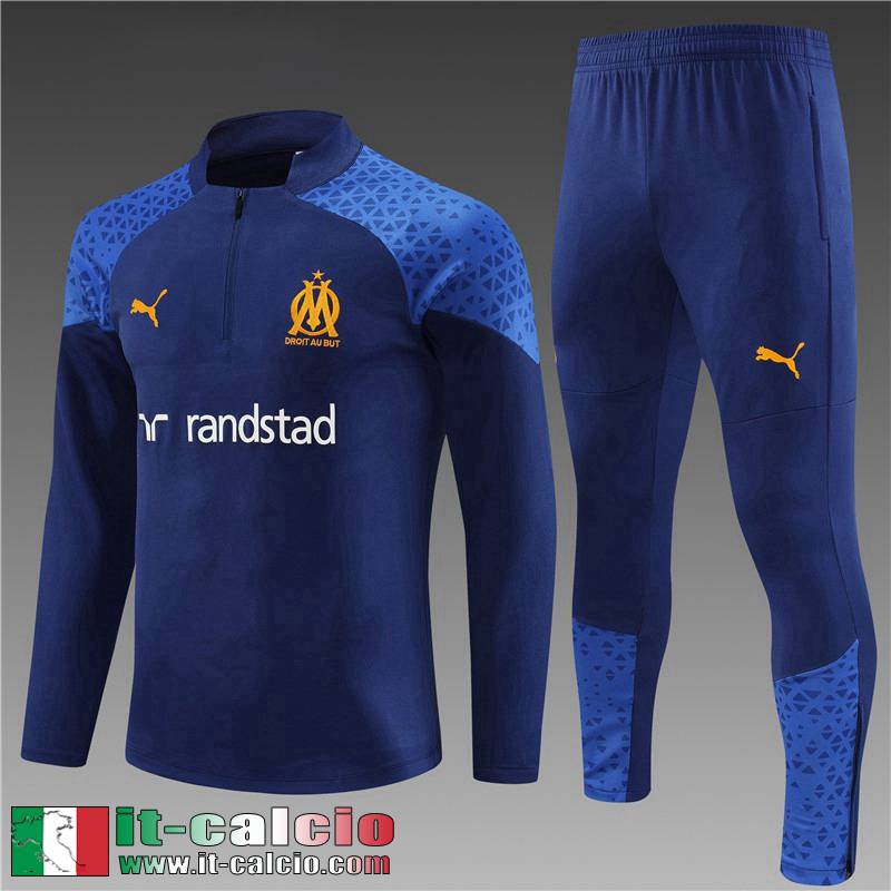 Marsiglia Tute Calcio blu navy Bambini 2023 2024 TK678