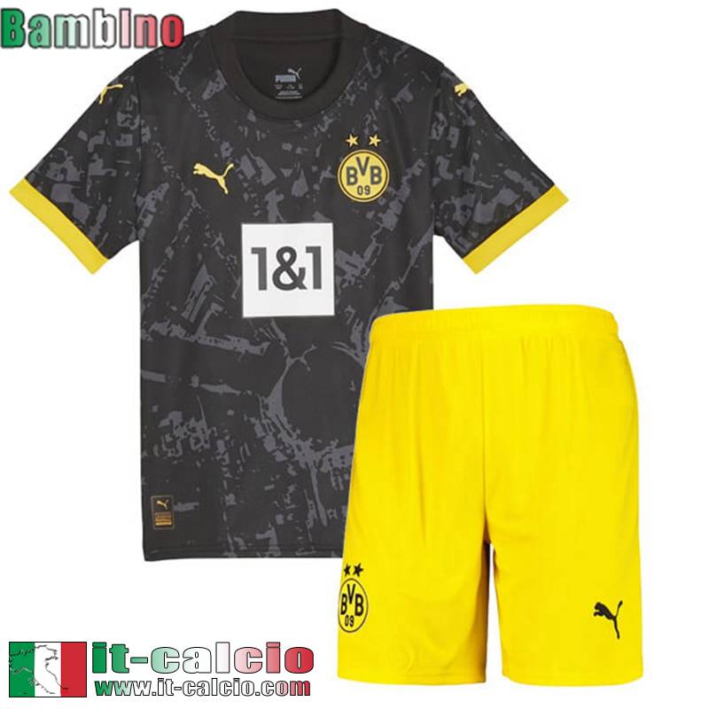 Borussia Dortmund Maglia Calcio Seconda Bambini 23 24