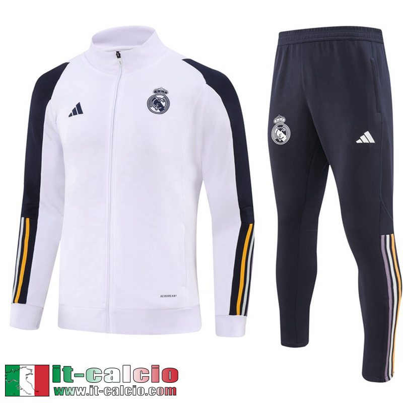 Real Madrid Full-Zip Bianco Uomo 23 24 B20