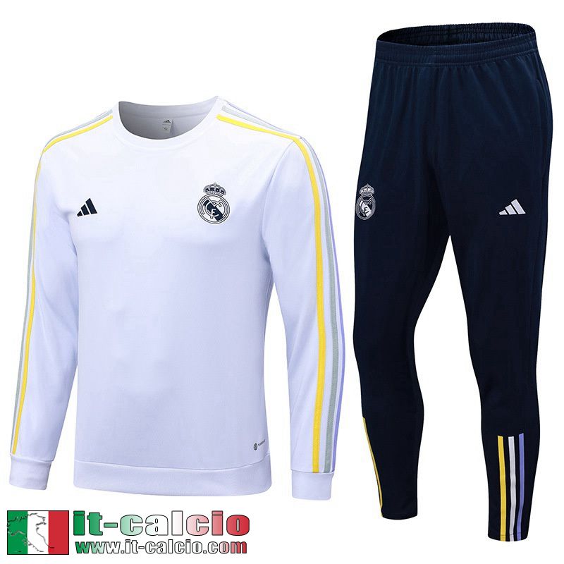 Real Madrid Tute Calcio Bianco Uomo 23 24 A51