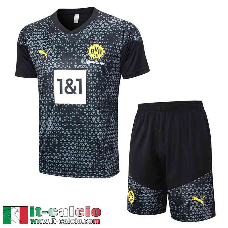 Dortmund Tute Calcio T Shirt nero Uomo 23 24 A64