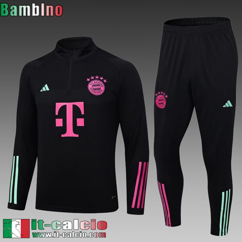 Bayern Monaco Tute Calcio + PANTALONI nero Bambini 23 24 C02