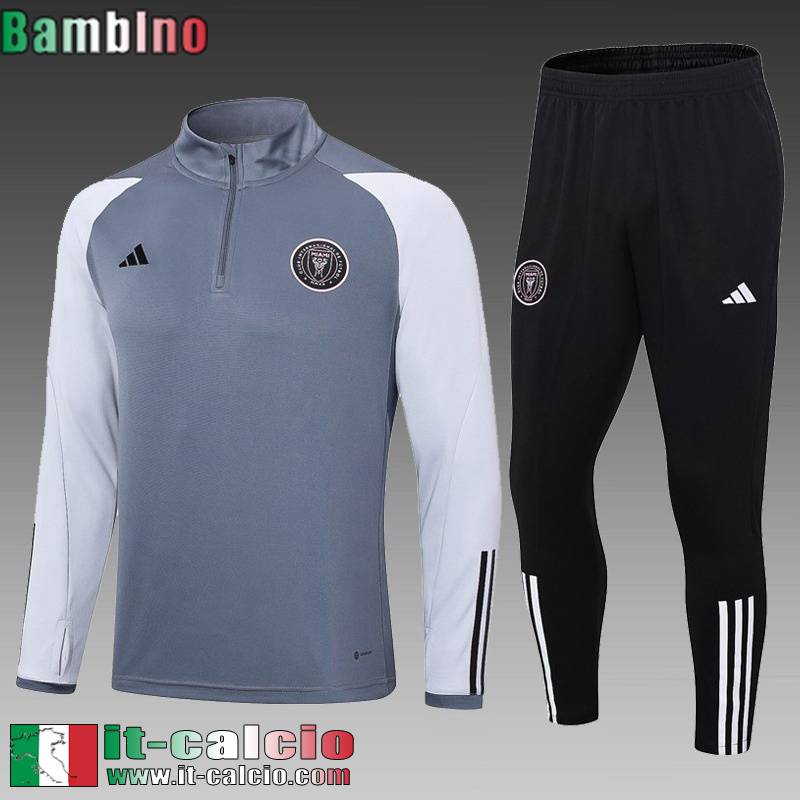 Inter Miami Tute Calcio + PANTALONI grigio Bambini 23 24 C04