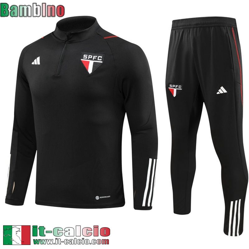 Sao Paulo Tute Calcio + PANTALONI nero Bambini 23 24 C29