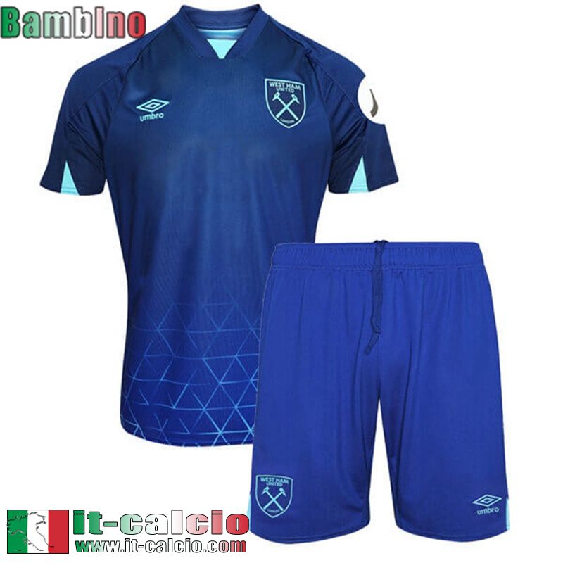 West Ham United Maglia Calcio Terza Bambini 23 24