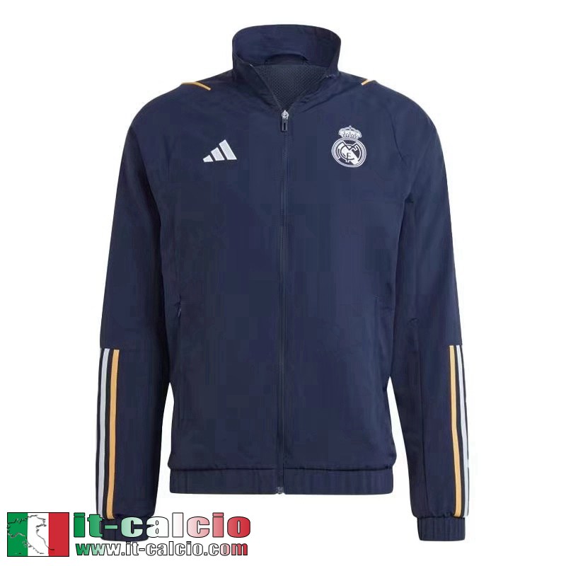 Real Madrid Giacca a vento blu navy Uomo 23 24 D69