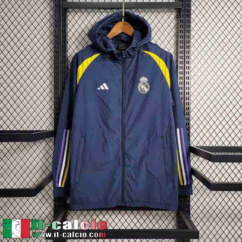 Real Madrid Giacca a vento blu navy Uomo 23 24 D80