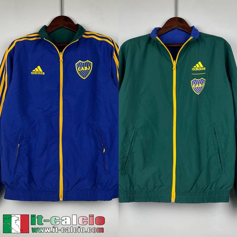 Boca Juniors Giacca a vento Reversible blu verde Uomo 23 24 D116