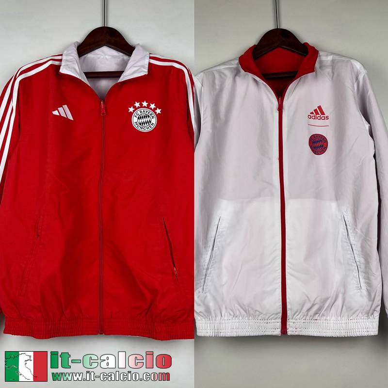 Bayern Monaco Giacca a vento Reversible rosso bianco Uomo 23 24 D120