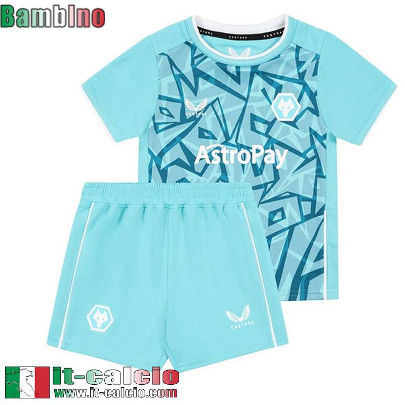 Wolverhampton Maglia Calcio Terza Bambini 23 24