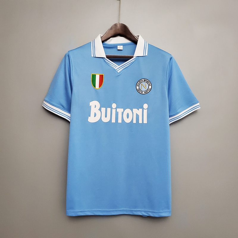 Napoli Retro Maglia Calcio Prima Uomo 86 87 FG10.64