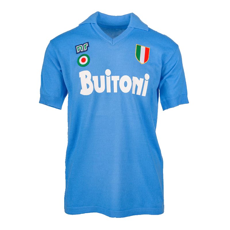 Napoli Retro Maglia Calcio Prima Uomo 87 88 FGB34