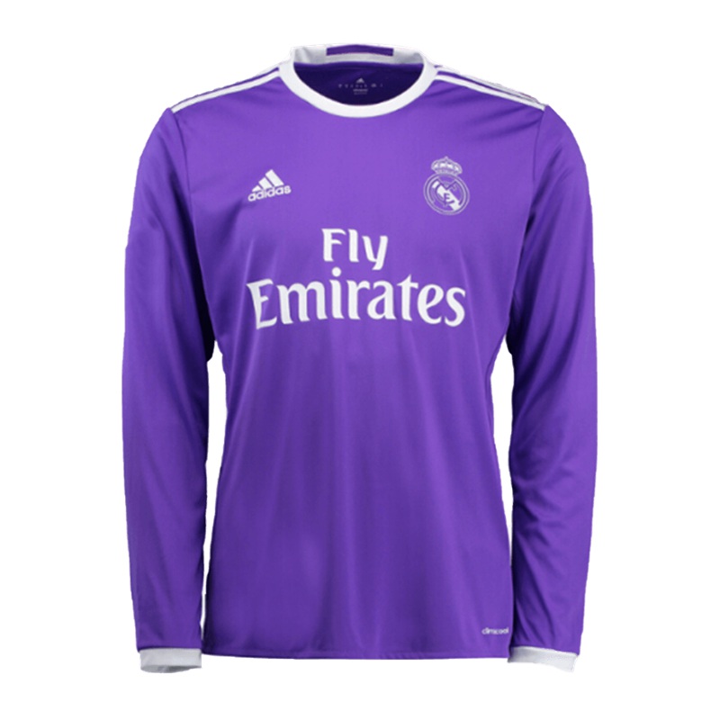 Real Madrid Retro Maglia Calcio Seconda Uomo Manga Larga 2016 2017